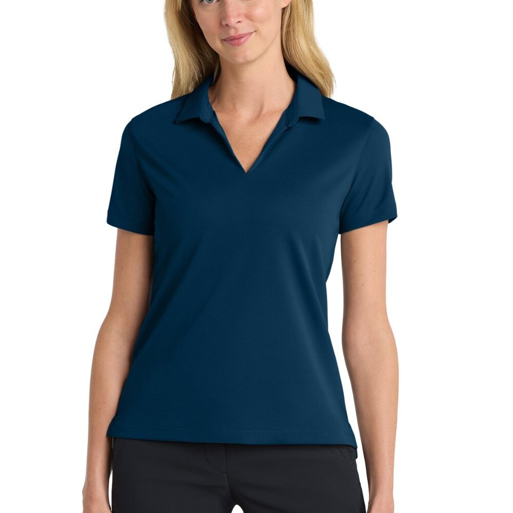 Nike Women's Dri-FIT Micro Pique 2.0 Polo.   Color:  Navy.  Size: Large